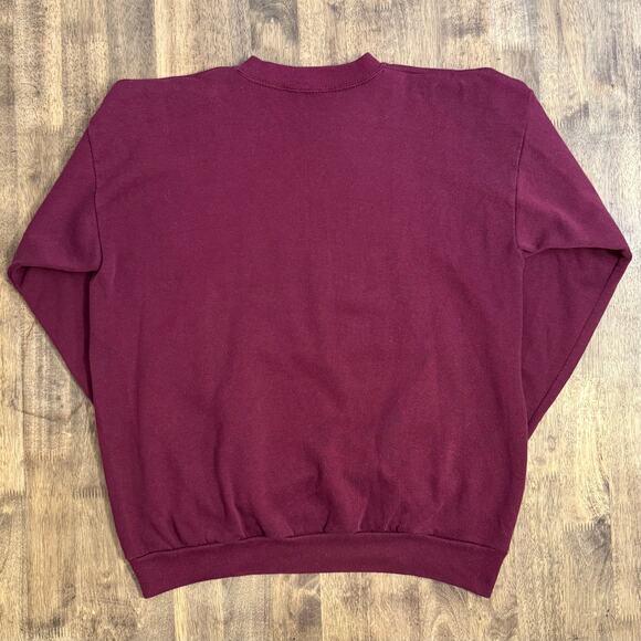 FSU Florida State Seminoles Sweatshirt Crewneck Tultex VTG 80s Maroon Unisex XL - Picture 2 of 11
